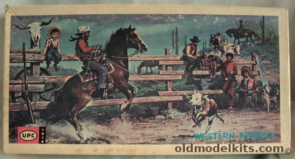 UPC 1/48 Western Figures (Revell Molds), 4014-100 plastic model kit